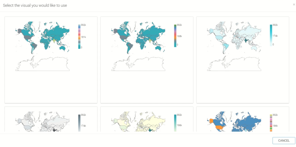 Explore Visual options