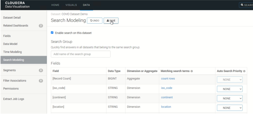 Search Modelling