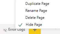 Hide page