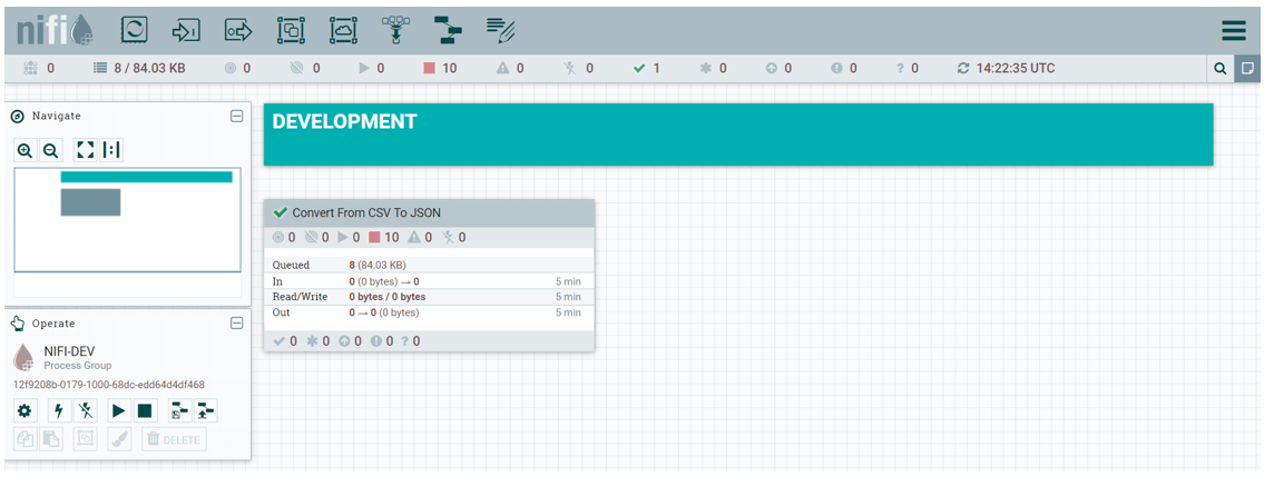 Development NiFi instance