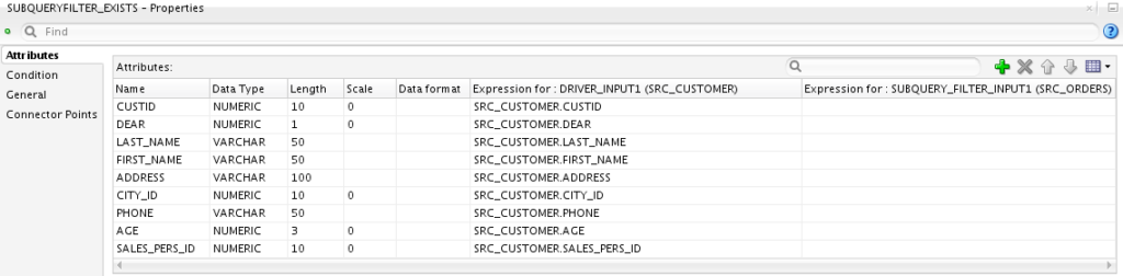 Use case 2 – Attributes tab