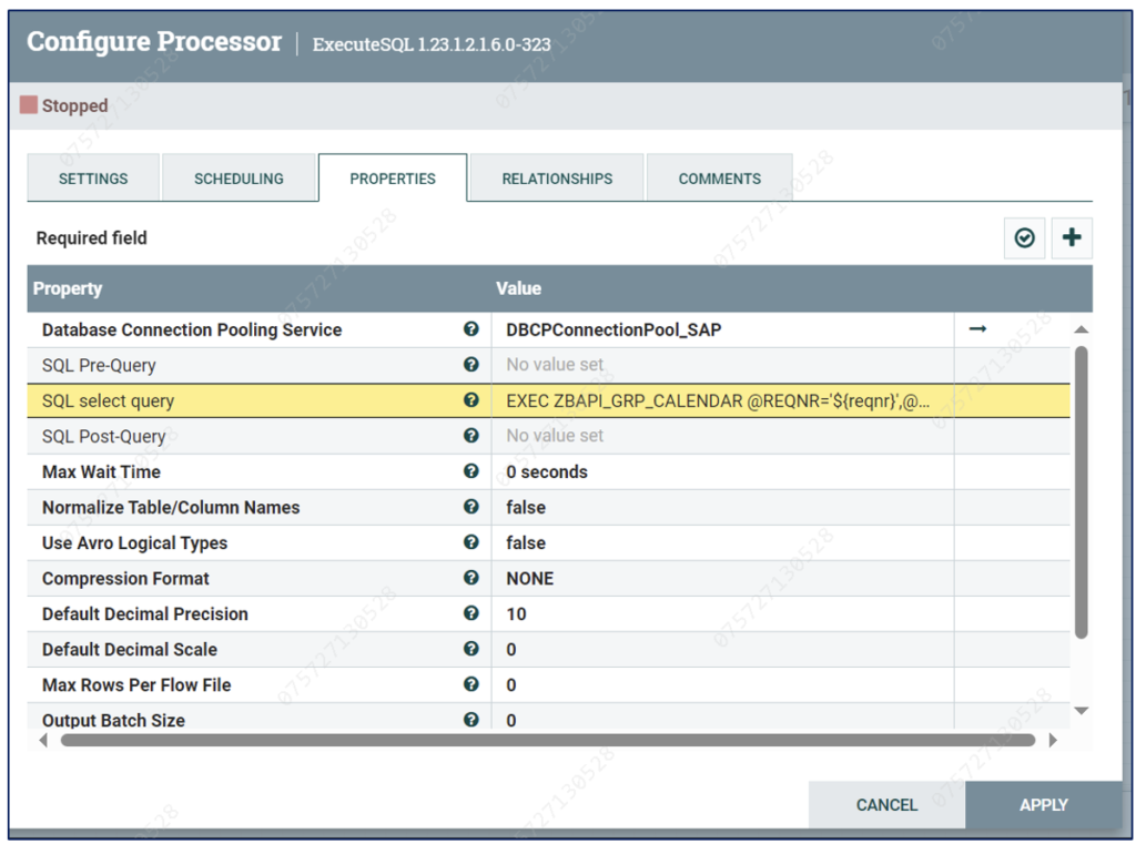 Using ExecuteSQL to write data back to SAP