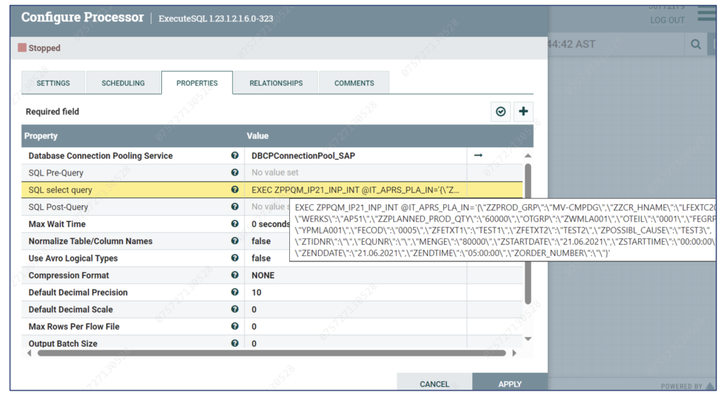 Using ExecuteSQL to call an RFC