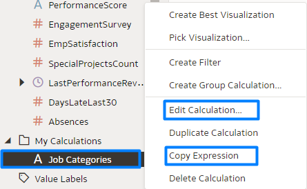 Editing Group Calculation