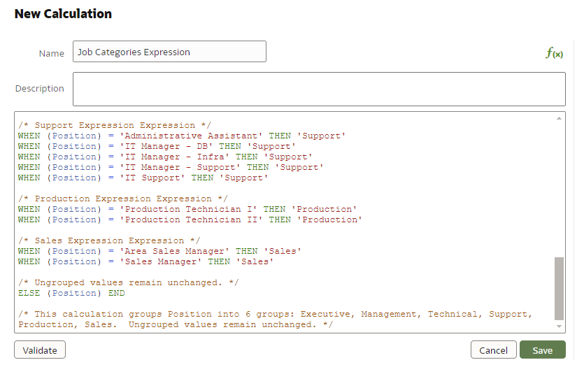 Editing a Logical SQL Expression