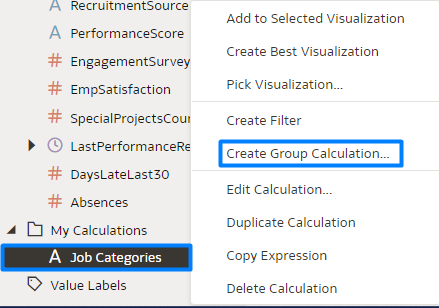 Create Group Calculation on Existing Calculation