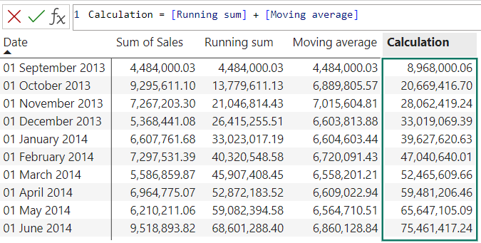 Easily Combine Visual Calculation Results to Create a New Calculation